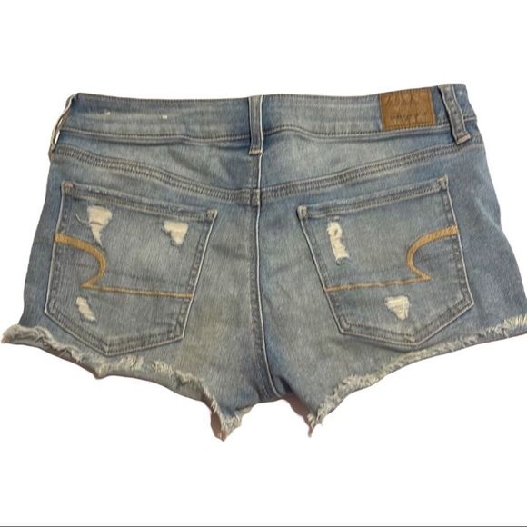 American Eagle Outfitters Pants - American Eagle Outfitters Next Level Stretch Distressed Denim Shortie  Size 8